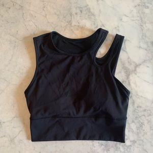 Lululemon Black Crop Top Size 6